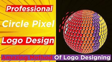 Circle Pixel Logo Design Tutorial Using 3D Revolve Effect in illustrator