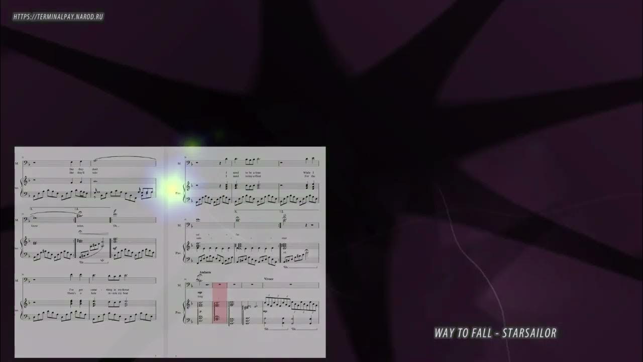 Way to Fall StarSailor (Ноты и Видеоурок для фортепиано) (piano cover) YouTube