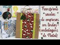 Transforme sacolinhas de empresas em embalagens lindas de Natal!