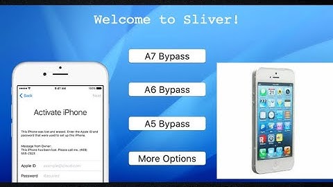 Iphone 5 Icloud Bypass / Activation Lock Using Sliver 6.1 Untethered