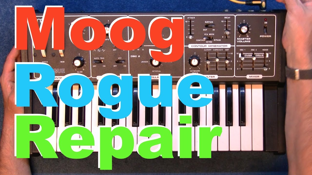 Moog Rogue synthesizer dry solder joint repair