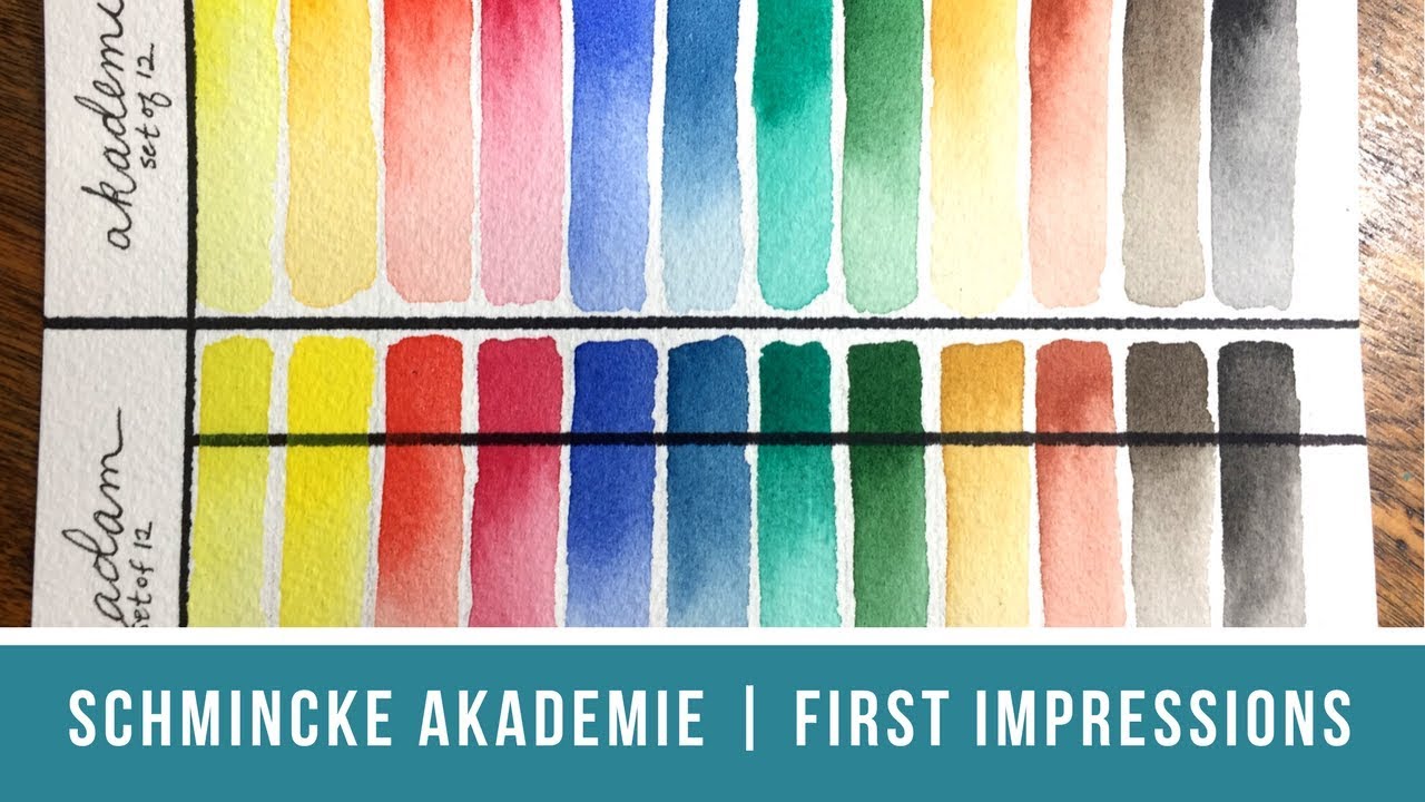 Akademie Watercolors, Set of 12 Full Pans | Schmincke