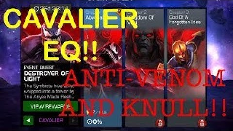 Event Quest: Destroyer of Light (Cavalier) Part 1 100% Exploration!! | Marvel Contest of Champions