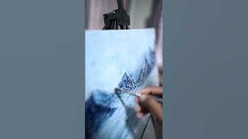 PALETTE KNIFE PAINTING #acrylicpaintingtutorial