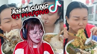 Út Thy reaction Út Phượng. Từ bỏ sự nghiệp review vì tô mì của cô Út?!