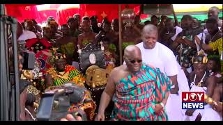 Silver jubilee & Adaekese celebration: President Akufo-Addo pays homage to Asantehene