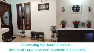 My Home Entrance Makeover | Lazy Gardener greenstix / bloomstix review | SimplyPretty Creations |