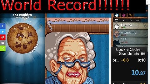 cookie clicker grandma% speedrun(Official WorldRecord)