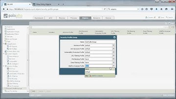 Security profile groups - on Palo Alto Networks firewalls
