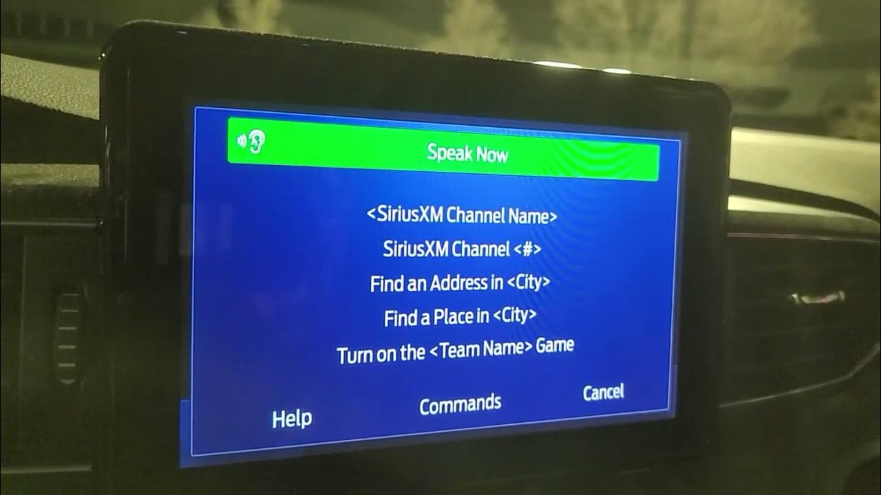 Voice command for SiriusXM not working properly SYNC3 YouTube