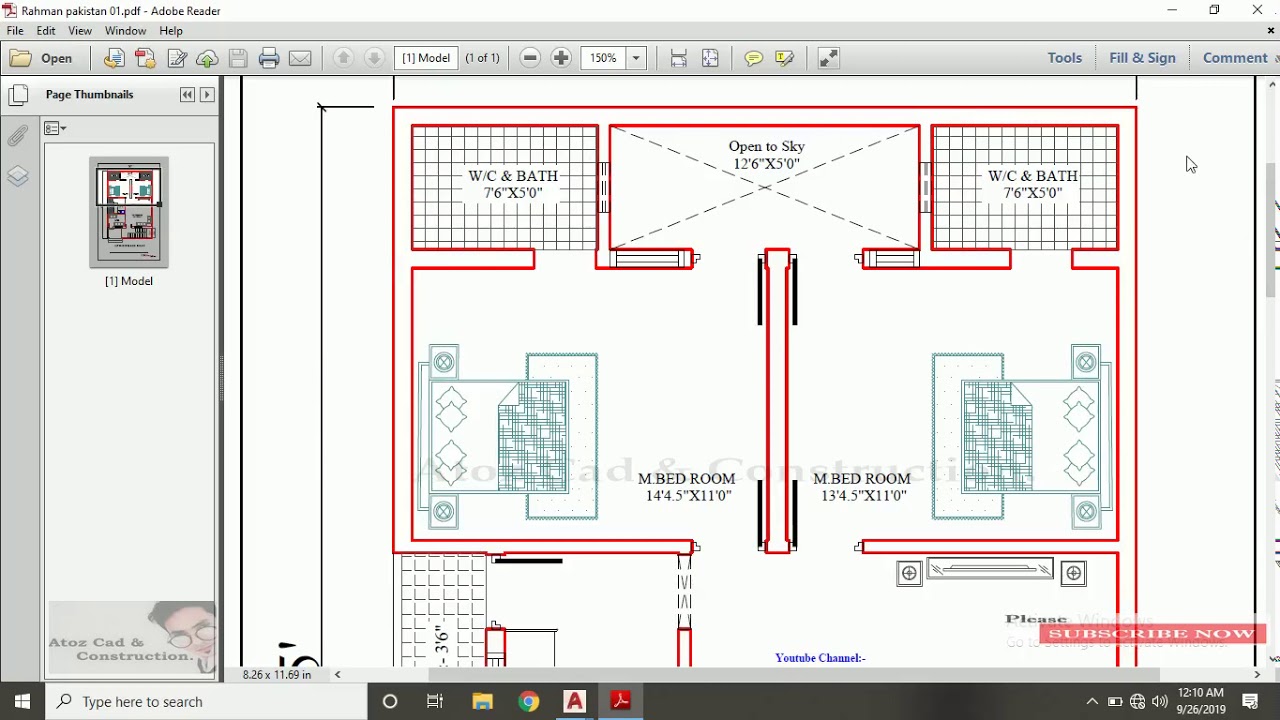 30x45 2bhk North face House Plan YouTube