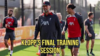 Inside Liverpool Training: Jurgen Klopp&#39;s Final Training Session ❤️.