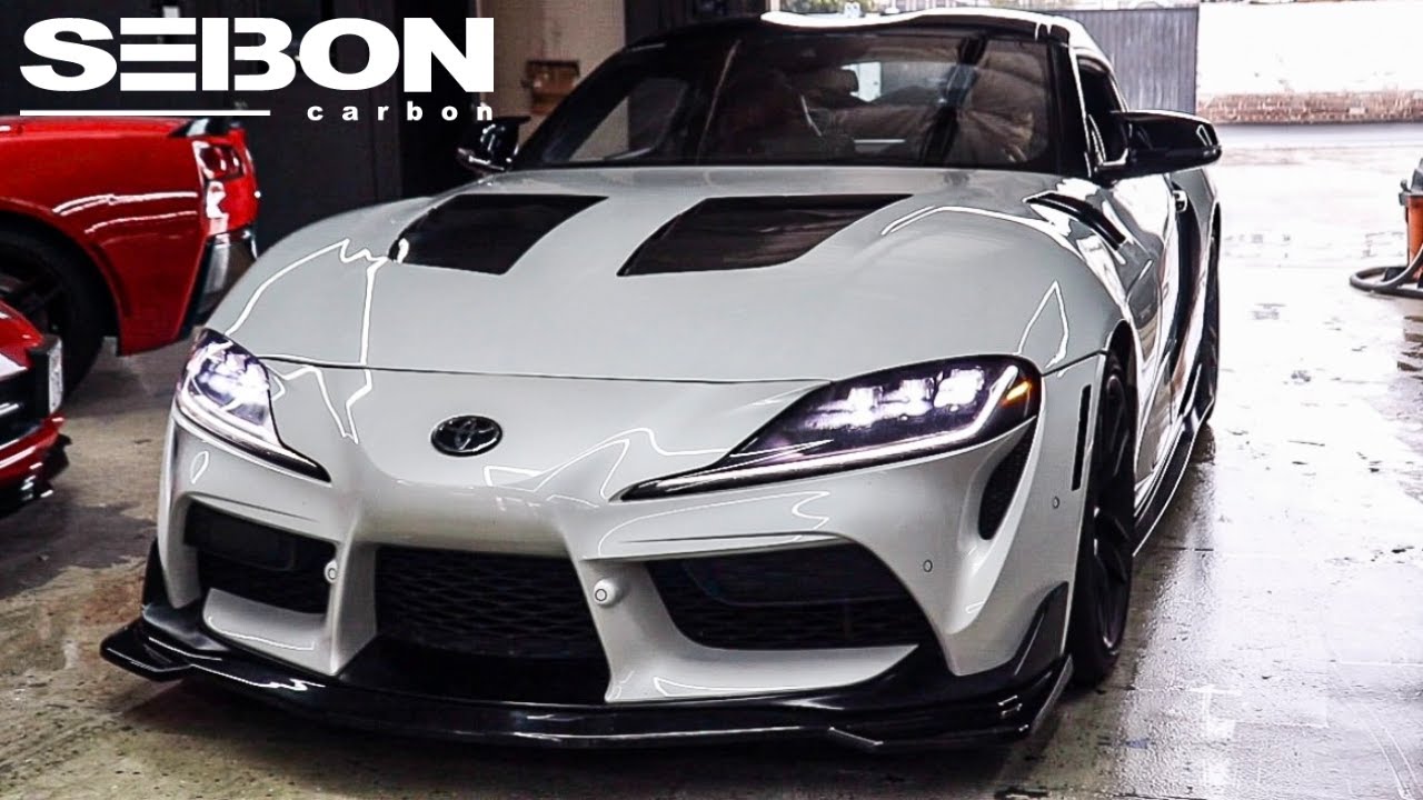 Seibon Carbon Fiber Hood Install on a Supra! The PERFECT Mod YouTube
