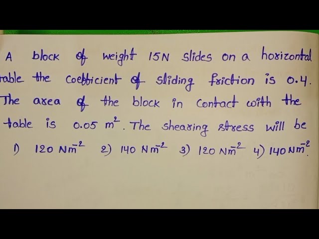 12 EXAMPLE Stress a cross-section a solid in equilibrium Example: A 20 Kg  load is suspended by a wire of cross section 0.4 mm2. What is the stress  produced in N/m² ?