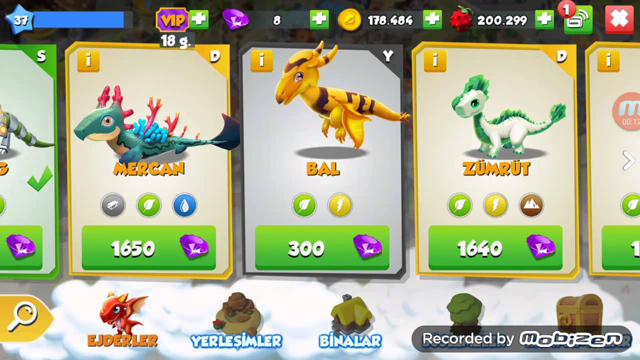 Dragon mania "Kaplan ejder" yavrulatma YouTube
