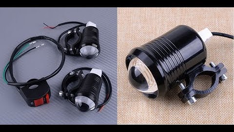 how to install Motorcycle Headlight handlebar Fog Light LED,instalatie proiectoare moto,atv,UTV,4K