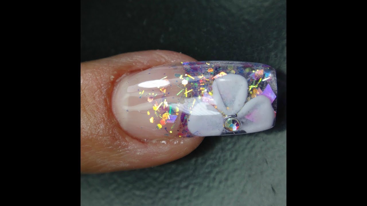 Detalle 37+ imagen uñas acrilicas con flores 3d encapsuladas
