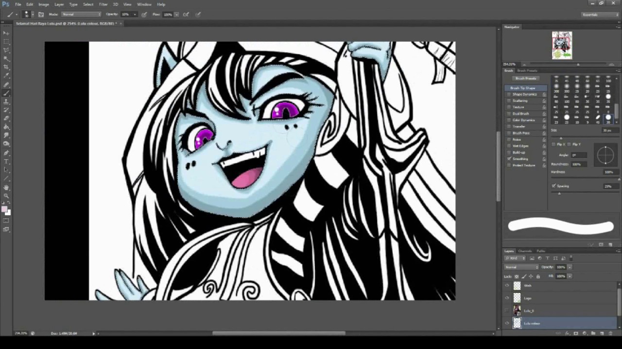 Lulu (League of Legends) Shading by Lizara