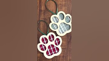 Easy Pawprint Ornaments