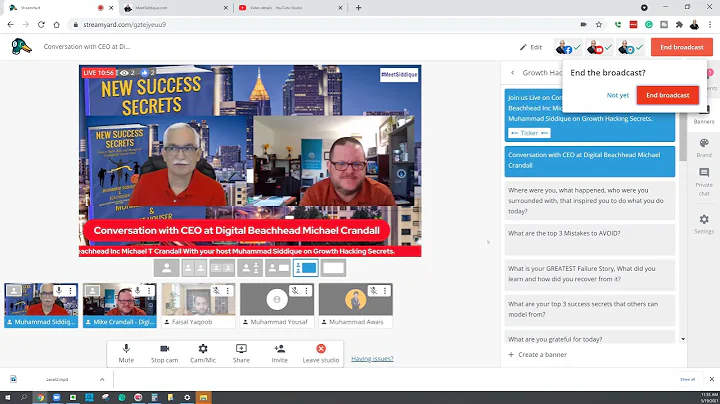 Michael Crandall Zoom Session with the host of Gro...
