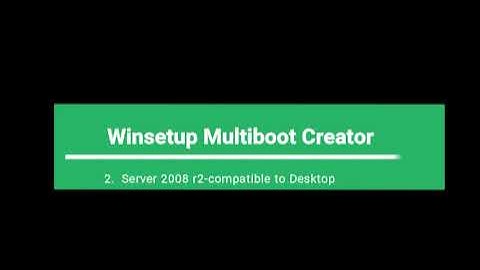 Creating Multi bootable Flash drive using WINSETUP