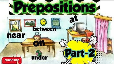 Prepositions | Part-2 | English Grammar | Class-3 | Vandana Ma