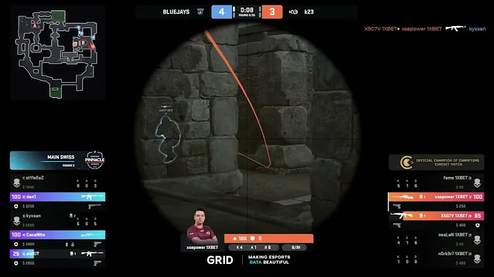 CacaNito - 1vs2 clutch (T - post-plant situation) top moments game | (CS:GO)