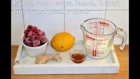 Lemon & Raspberry smoothie - Juicy Tuesday #2