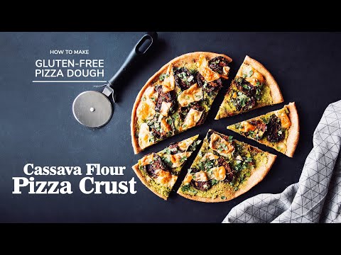 Gluten free / Grain free Pizza Crust (Paleo, AIP, Vegan) || No Yeast Pizza Crust. 