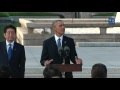 President Obama Participates in a Wreath Laying Ceremony in Hiroshima, Japan