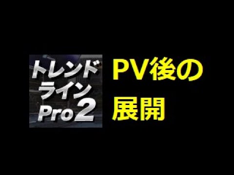 『トレンドラインPro2』 PV後のチャート展開① トレンドライン下ブレイク後の、強い下げの展開 [Full-HD] - YouTube