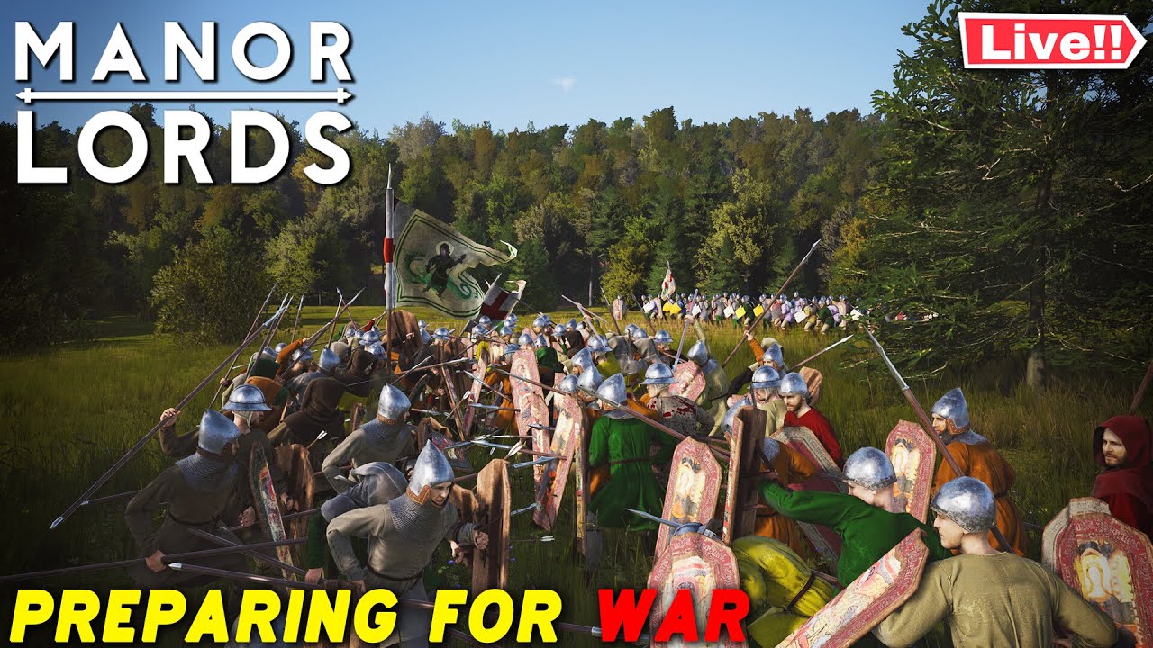 Preparing for War | Building Huge ARMY in Manor Lords | Massive Battle ...
