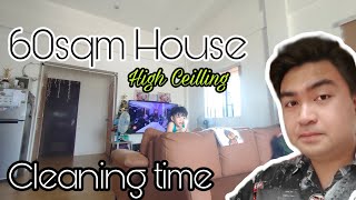 60sqm Modern House High Ceiling | House Cleaning | Keromee vacuum