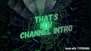 Thats Lit Channel Intro