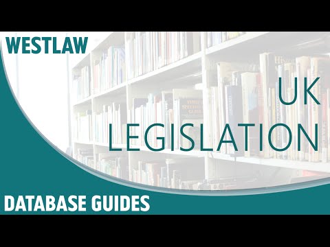 Westlaw - UK Legislation