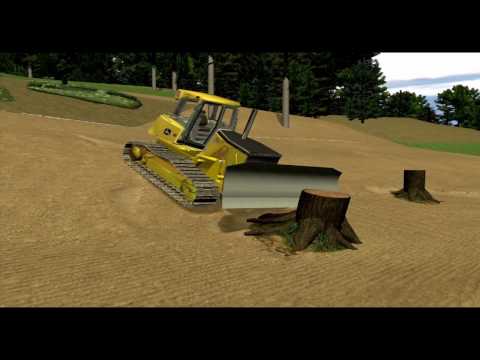 John Deere Crawler Dozer Simulator Training Lessons