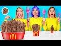 BIG VS MEDIUM VS SMALL PLATE FOOD CHALLENGE|| Amazing Giant Sweets By 123 GO! TRENDS