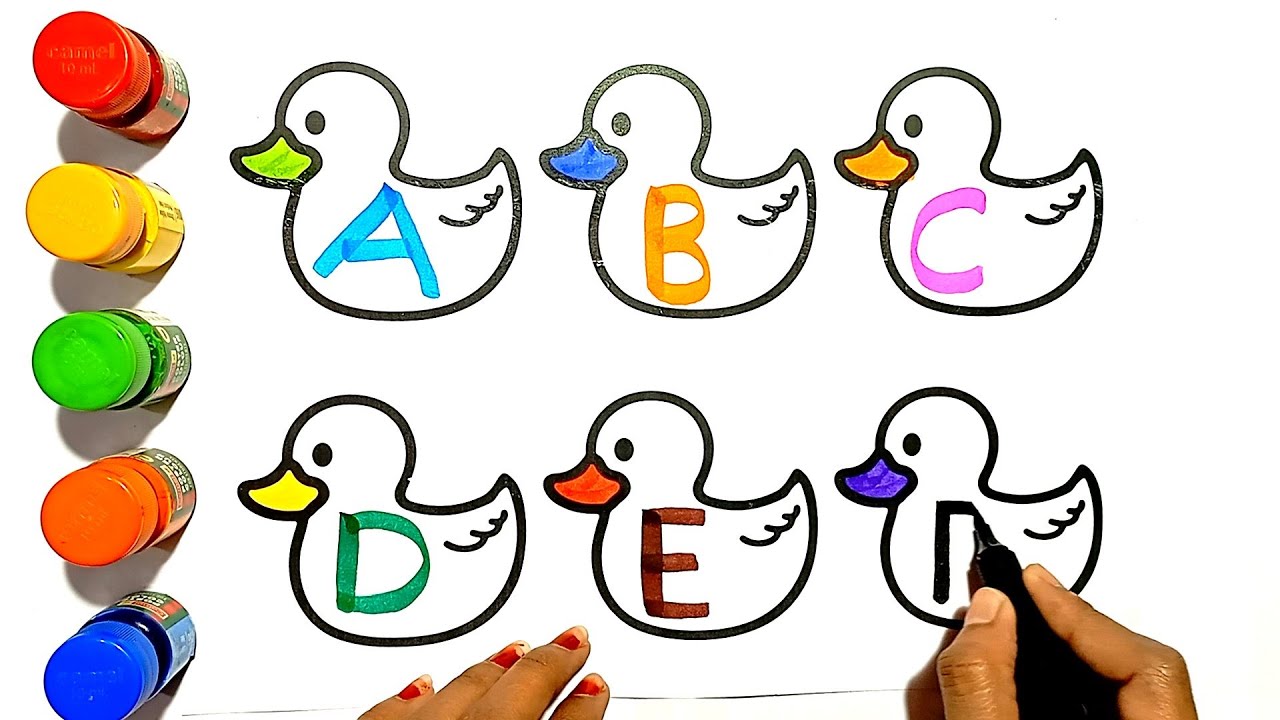 a for apple, b for ball | ABCD letters learning | Abc drawing | kids ...