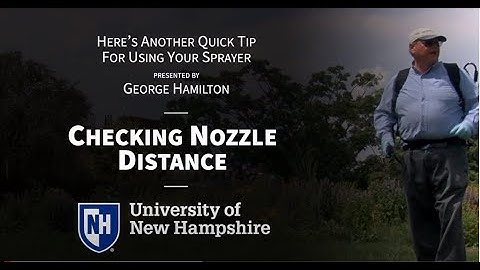 Quick Tips For Using Your Sprayer: Checking Nozzle Distance