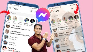 facebook messanger chat me photo kaise lagaye | set photo in facebook messanger chat