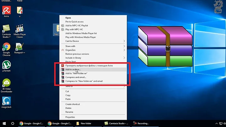 Add Missing WinRAR Entry In The Right Click Context Menu