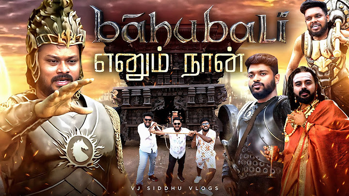 Bahubali Set-அ பாத்துட்டோம்🥳🤩| Hyderabad Series Epi-7 | Vj Siddhu Vlogs