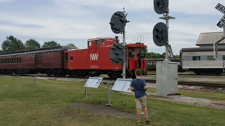 railroad crossing arm comes down