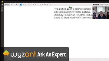 Find the distance between two points given in polar coordinates