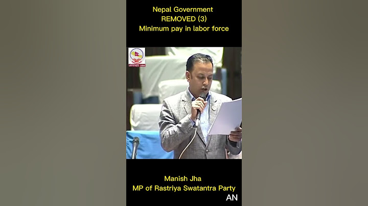 Rabi Lamichhane party MP Manish Jha question - Prachanda government policy change - corruption etc.