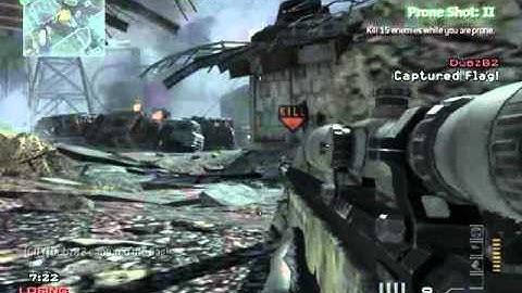 MW3 quick scope + random throwing knife!