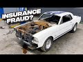 Was The 1965 Mustang Insurance Fraud ? & Disassembling Front End ! ( Weird Discovery )