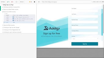 Addigy Sign-Up page Web Automated Test with Cypress
