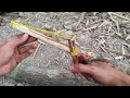 How to Make Easy Wooden Gun with Rubber