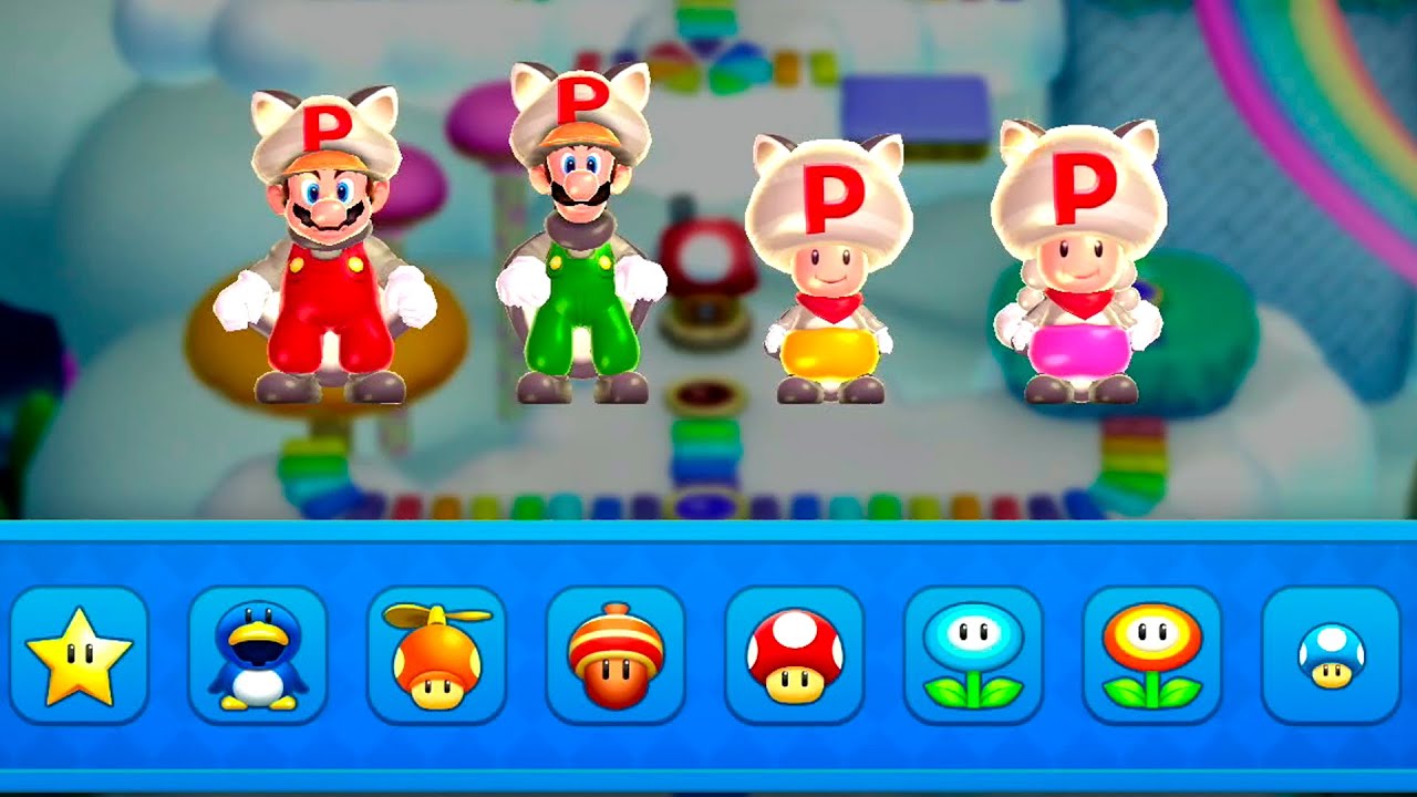 New Super Mario Bros. U Deluxe – 4 Players Walkthrough Co-Op Full